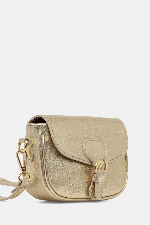 Answear.LAB torebka crossbody damska skórzana 110506 złoty WS26
