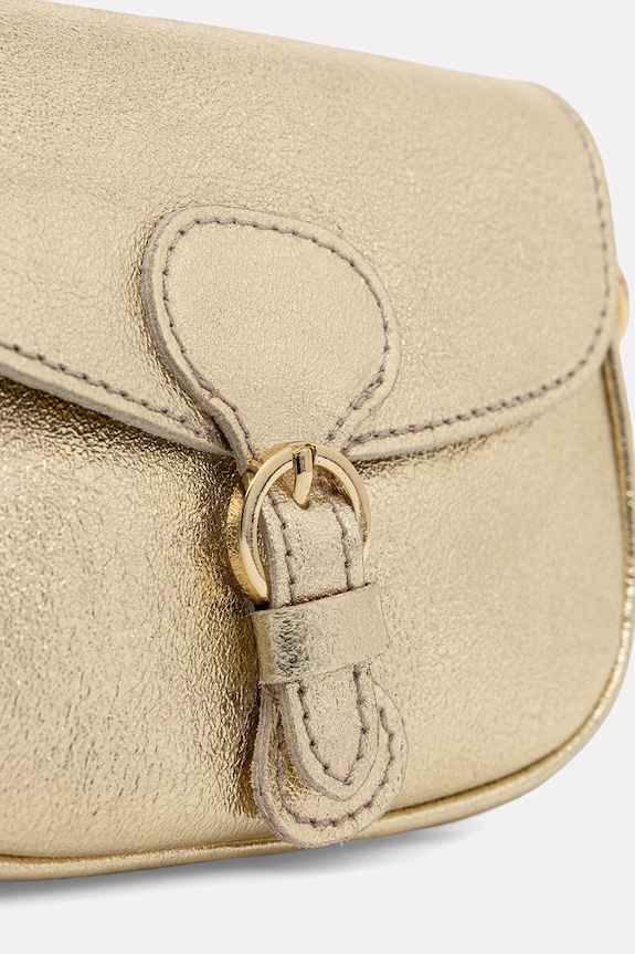 Answear.LAB torebka crossbody damska skórzana złoty 110506
