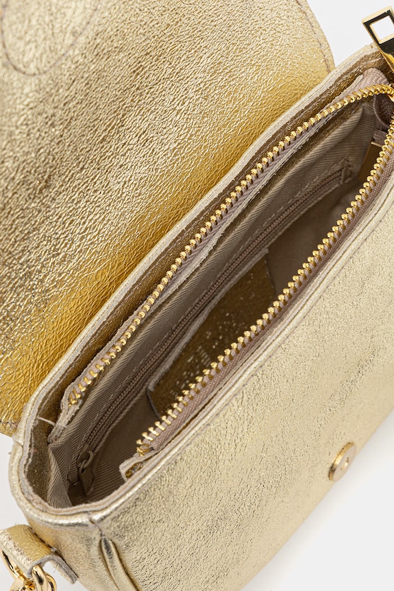Answear.LAB torebka crossbody damska skórzana 110506 złoty
