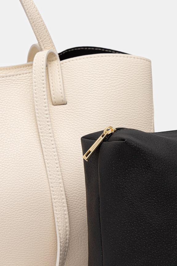 Answear.LAB torebka damska skórzana beżowy a00003-p.leather.ijk