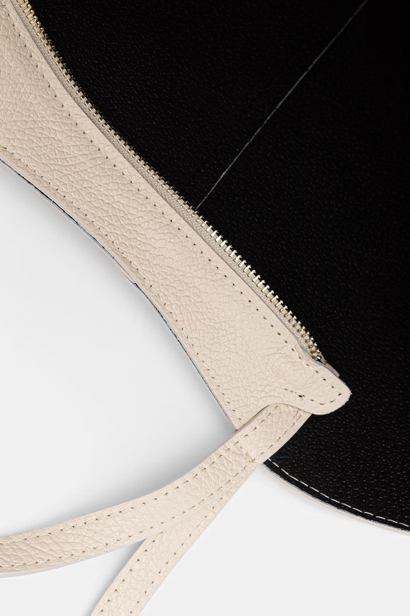 Answear.LAB torebka damska skórzana a00003-p.leather.ijk beżowy