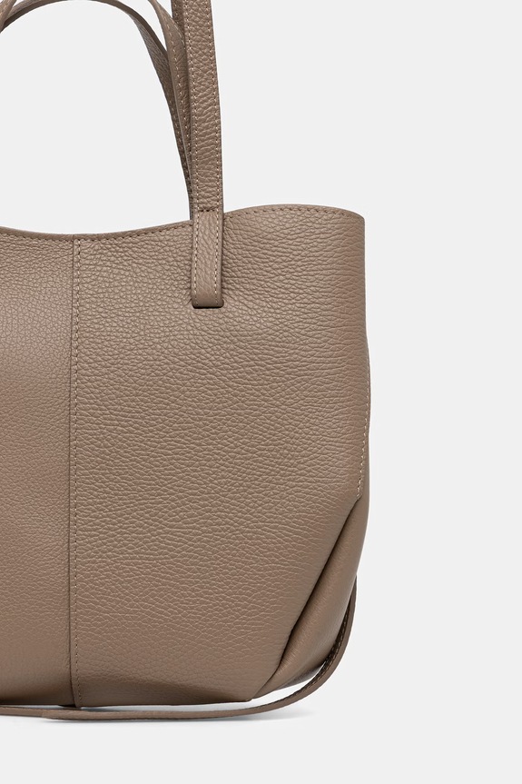 Akcesoria Answear.LAB torebka damska skórzana a00003-p.leather.ijk brązowy