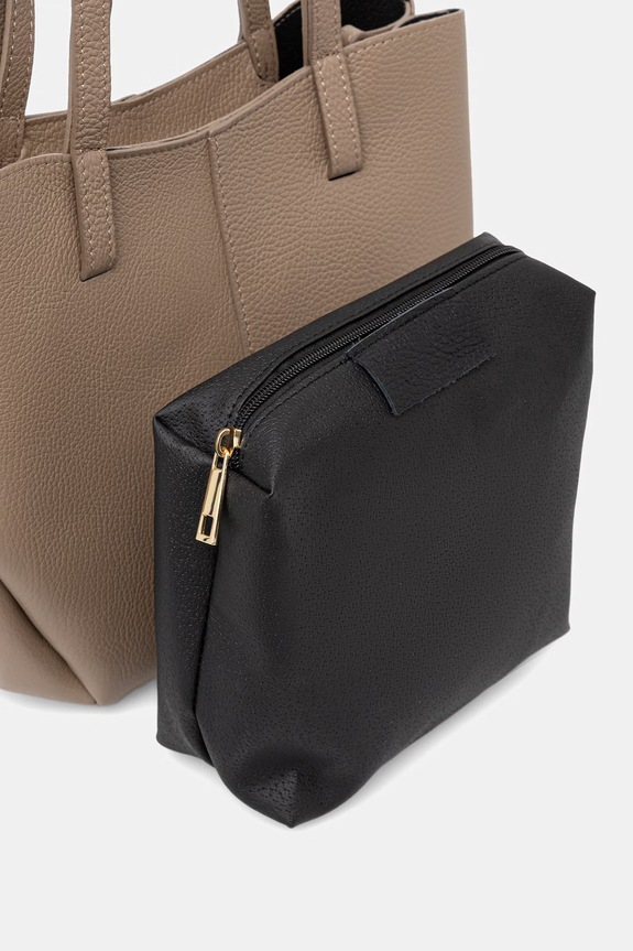 Answear.LAB torebka damska skórzana brązowy a00003-p.leather.ijk