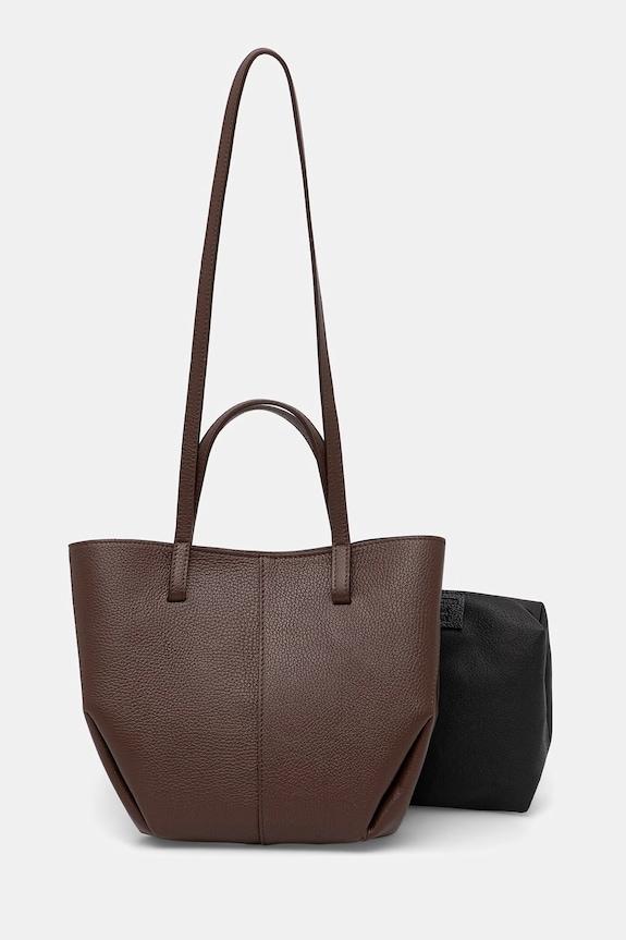 Answear.LAB torebka damska skórzana brązowy a00003-p.leather.ijk