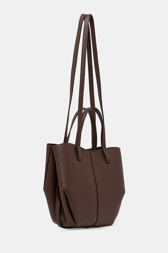 Answear.LAB torebka damska skórzana a00003-p.leather.ijk brązowy WS26