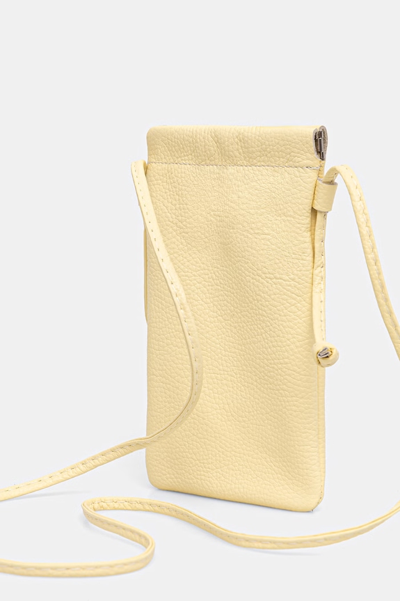 Akcesoria Answear.LAB torebka crossbody damska skórzana 44886.isr żółty