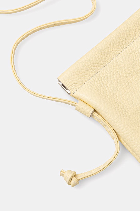 Answear.LAB torebka crossbody damska skórzana żółty 44886.isr
