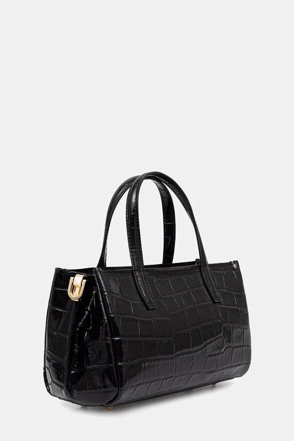 Answear.LAB torebka crossbody damska z imitacji skóry MBP174HG1.ijk czarny WS26