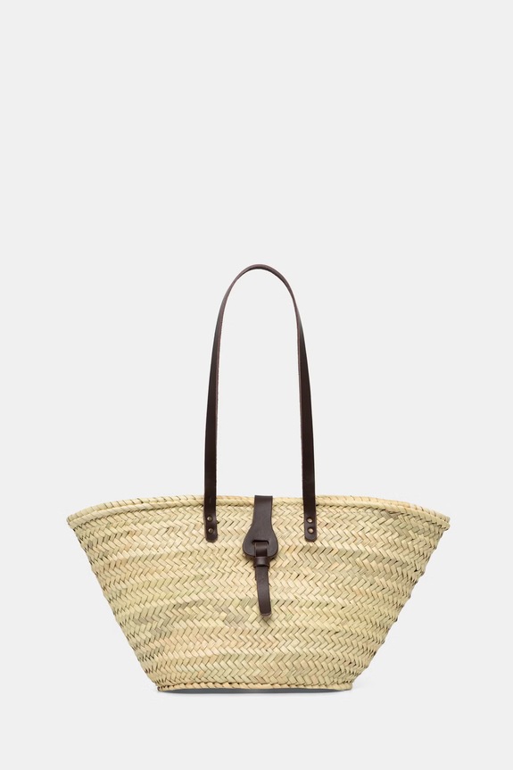 Answear.LAB τσάντα shopper γυναικεία πλεγμένη μπεζ 42202.hak