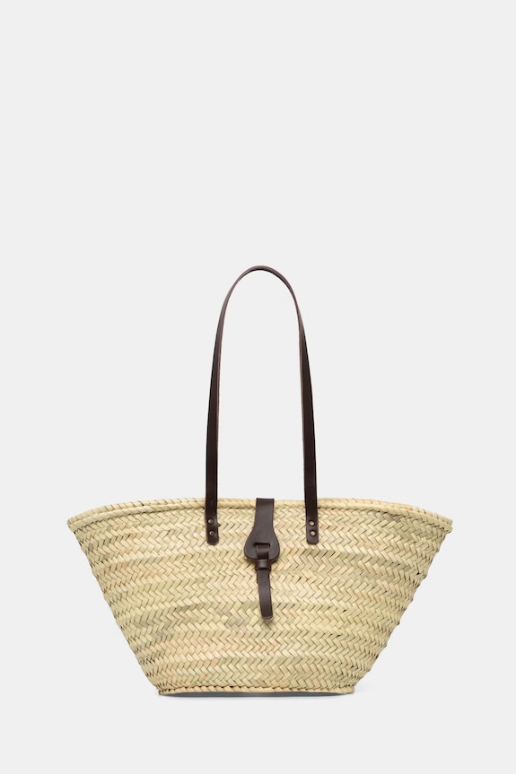 Answear.LAB τσάντα shopper γυναικεία πλεγμένη μπεζ 42202.hak