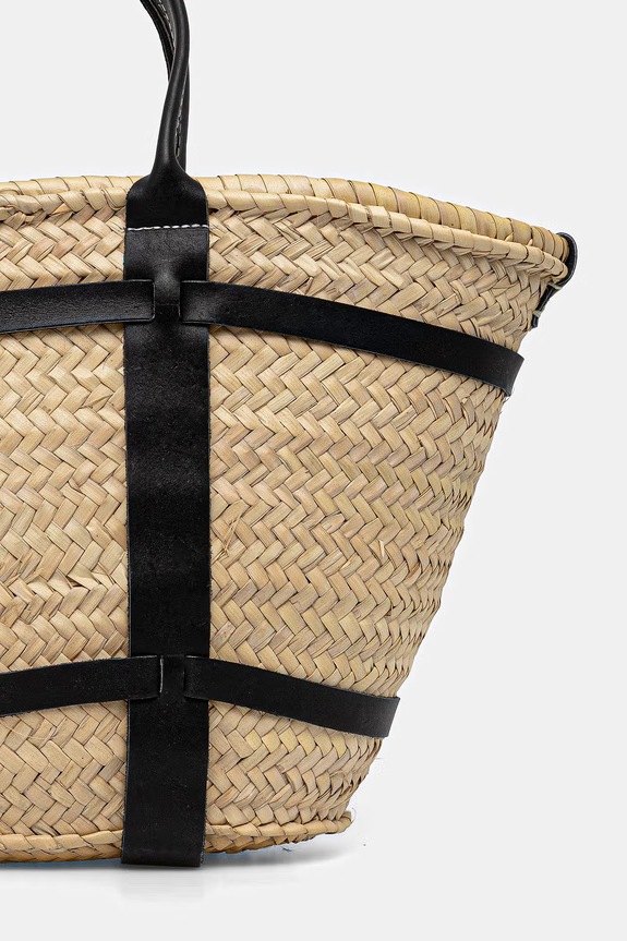 Αξεσουάρ Answear.LAB τσάντα shopper γυναικεία πλεγμένη 95615.hak μπεζ