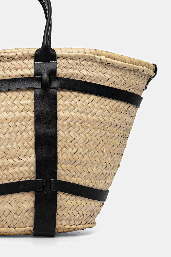 Αξεσουάρ Answear.LAB τσάντα shopper γυναικεία πλεγμένη 95615.hak μπεζ