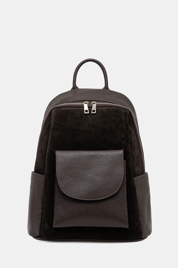 Answear.LAB rucsac din piele intoarsa uni maro Ans08.hak