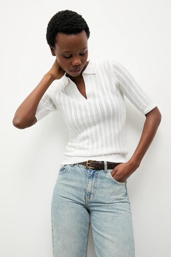 Μπλουζάκι Answear.LAB κανονικό λευκό WS26-TSD002