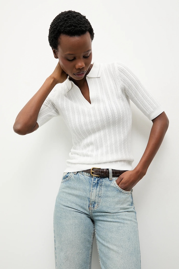 Μπλουζάκι Answear.LAB κανονικό λευκό WS26-TSD002