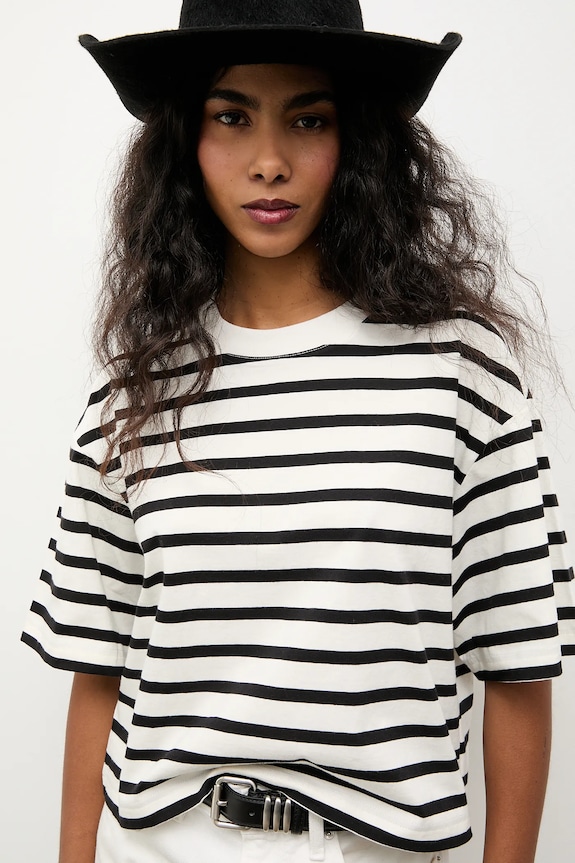 Answear.LAB tricou din bumbac curele alb TR4.tok
