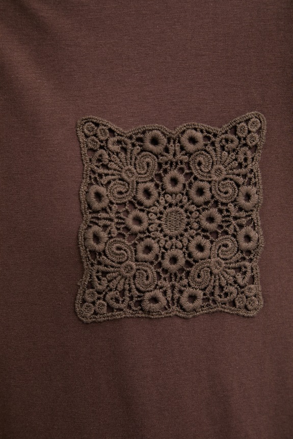 Tričko Answear.LAB JH3238.isr hnědá