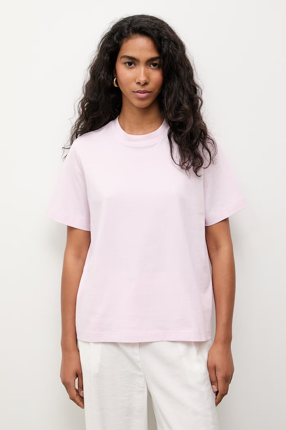 Answear.LAB tricou basic pentru femei, din bumbac roz TR2.2.tok