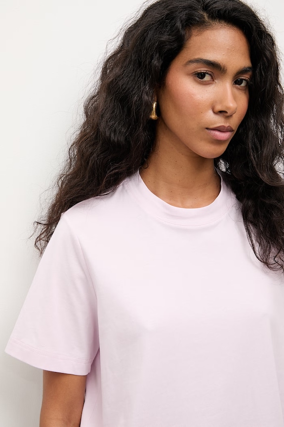Answear.LAB tricou basic pentru femei, din bumbac roz TR2.2.tok