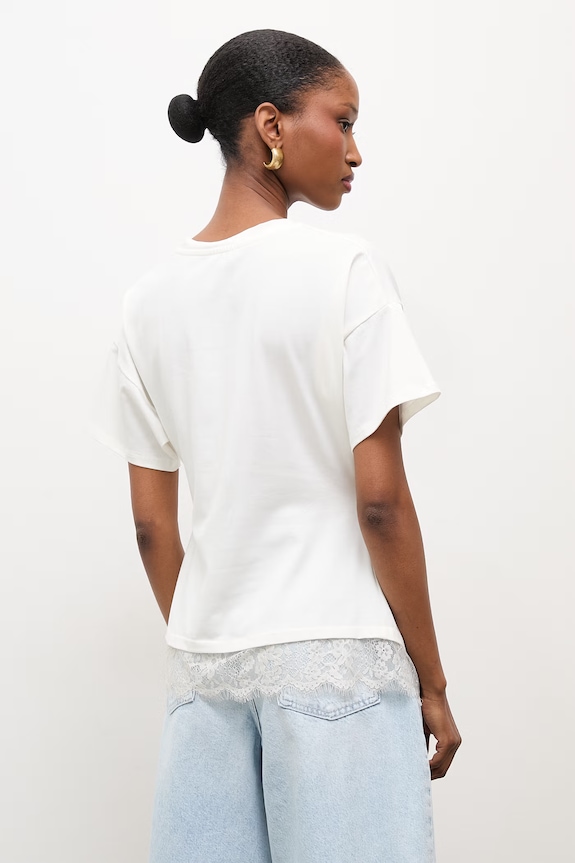 Odzież Answear.LAB T-shirt damski z bawełną 95002.iak biały