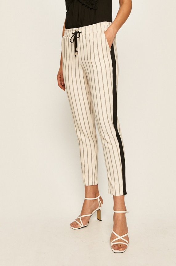 Answear Lab pantaloni drept alb TALI3.Y