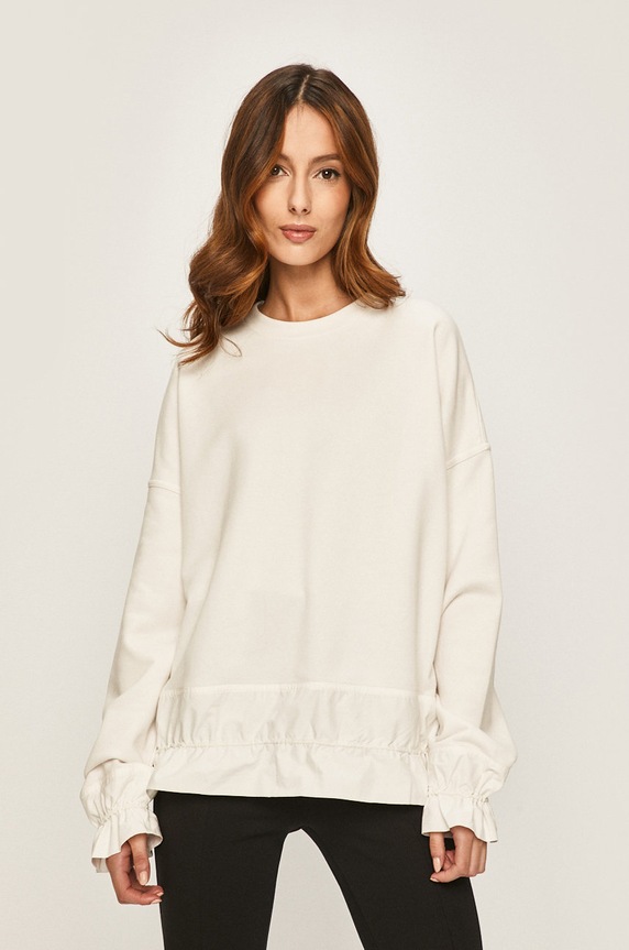 Answear - Bluza MAL3.DAF alb WW20