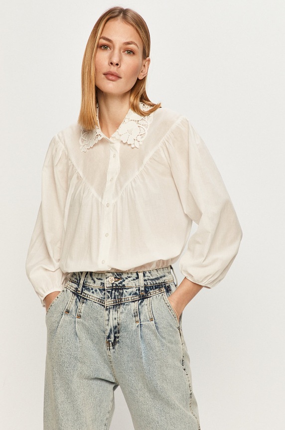 Answear Lab - Koszula bawełna biały CEN.5white