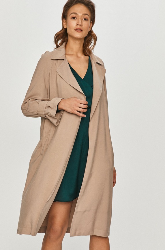 Answear Lab - Kabát Y5008.MB bézs WW21