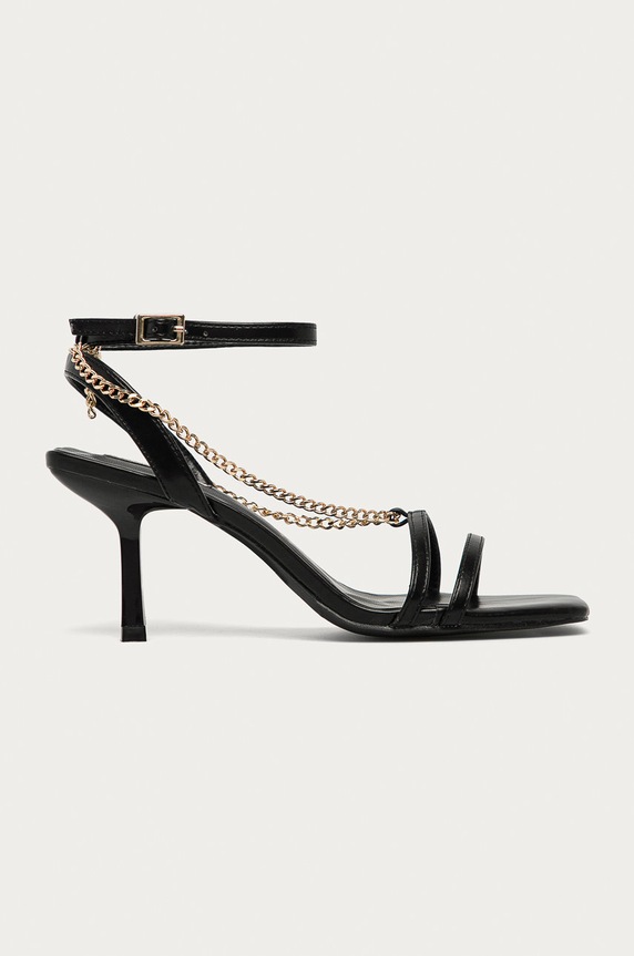 Answear Lab Sandały 5-8 cm czarny 1JB.1072.DA