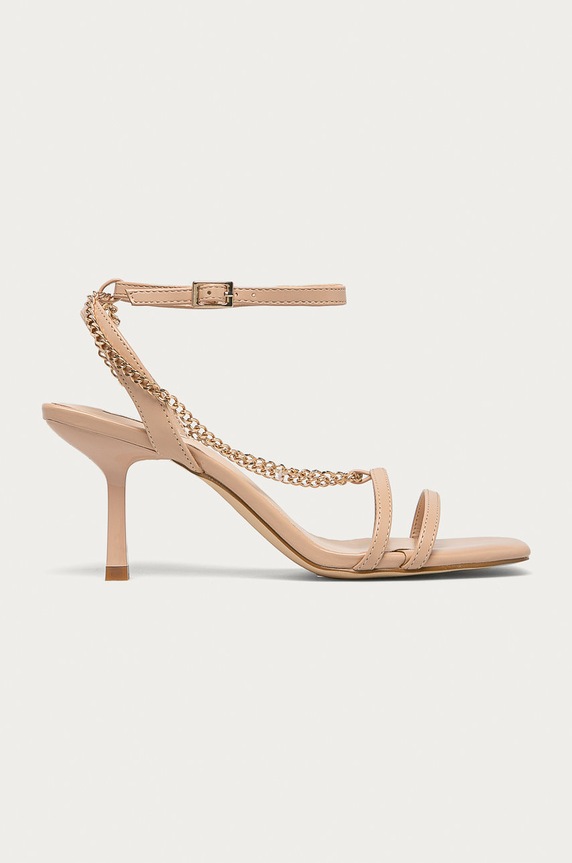 Answear Lab Sandały 5-8 cm beżowy 1JB.1072.1.DA