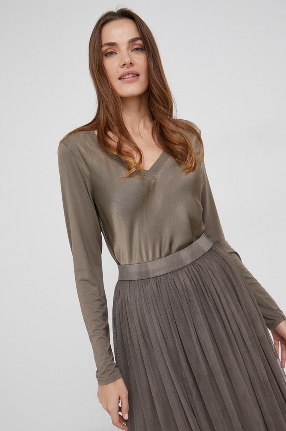 Answear Lab Bluzka regular beżowy 208.1.1.AJ