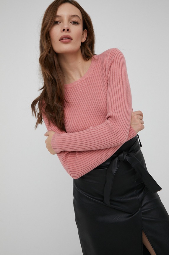 Answear Lab sweter pozostałe różowy 8217602.1K