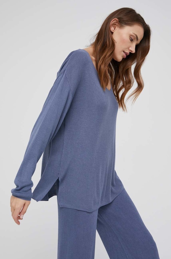 Odzież Answear Lab komplet z domieszką wełny 2157.2156.2.1KR niebieski