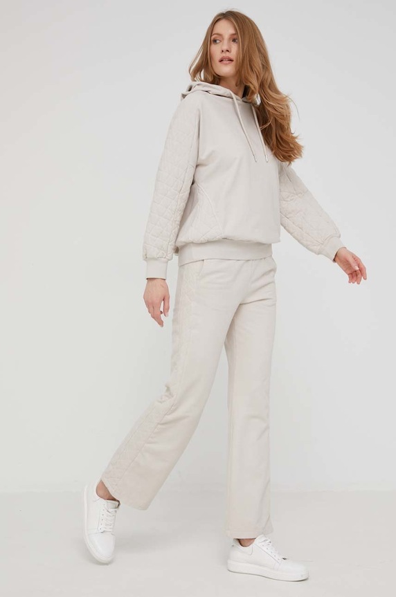Answear Lab dres bawełniany 04388.1.DB beżowy WW22
