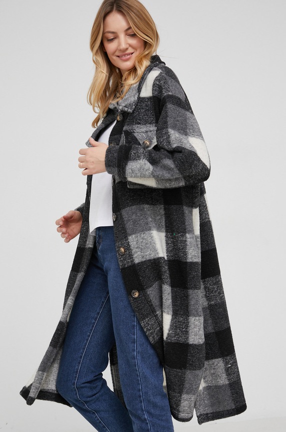 Vuneni kaput Answear.LAB casual crna 2870.1KR