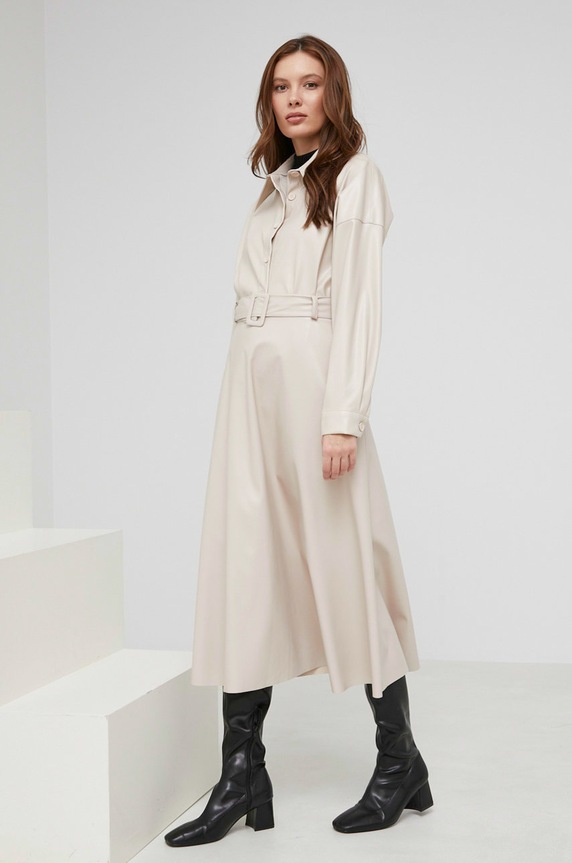 Answear.LAB camicia lunga beige 799.2548.DB