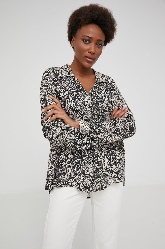 Answear.LAB camicia lunga nero 4531.2.DA