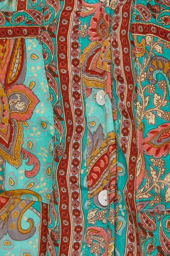 Answear Lab svilena srajca KU642.DB zelena WZ21