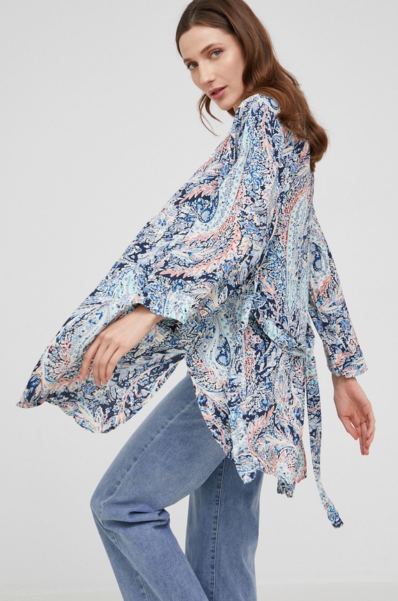 Κιμονό Answear.LAB ύφασμα μπλε 19361.3W