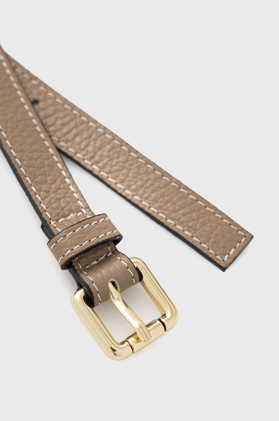 Answear Lab pasek skórzany CT0094.1WC beżowy WW22