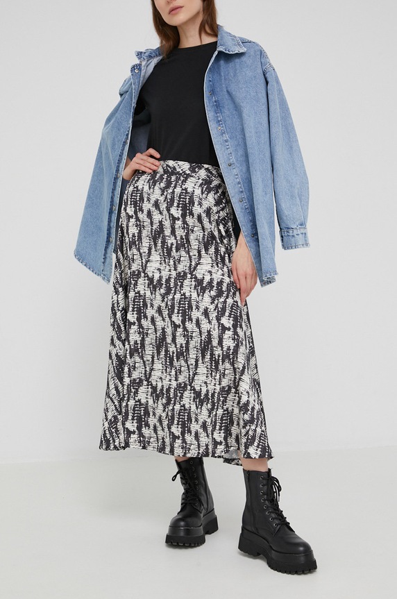 Answear Lab spódnica casual czarny 9700.K