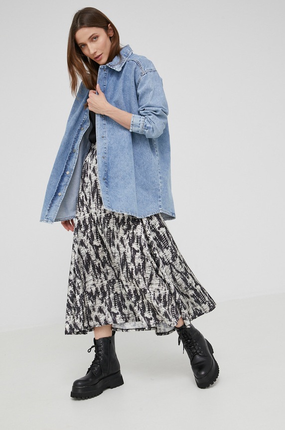 Answear Lab spódnica 9700.K czarny WW22