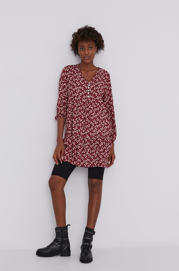 Answear Lab rochie 13108.1KR burgundia WZ21