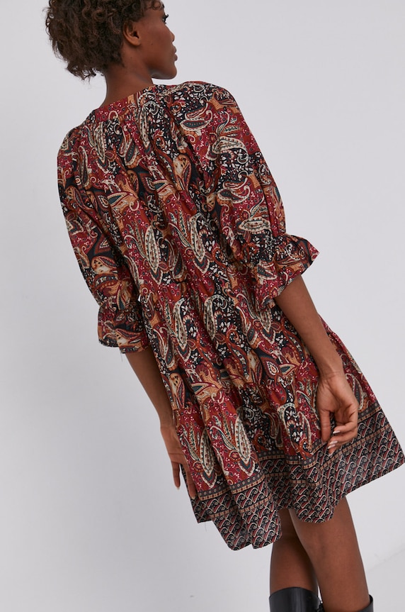 Îmbrăcăminte Answear Lab rochie din bumbac 2143.KR negru