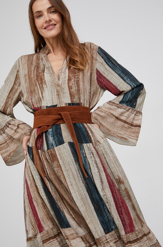 Answear Lab Sukienka beżowy 5168C.3KR