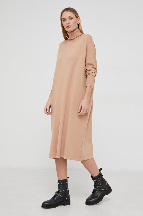 Answear Lab Sukienka beżowy 8331.3RK