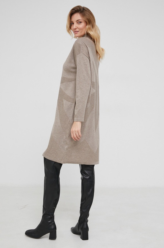 Odzież Answear Lab Sukienka z wełną 90185.1KR beżowy