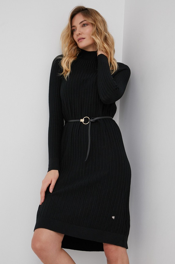 Answear Lab Sukienka trzy czwarte czarny 1654.1KR