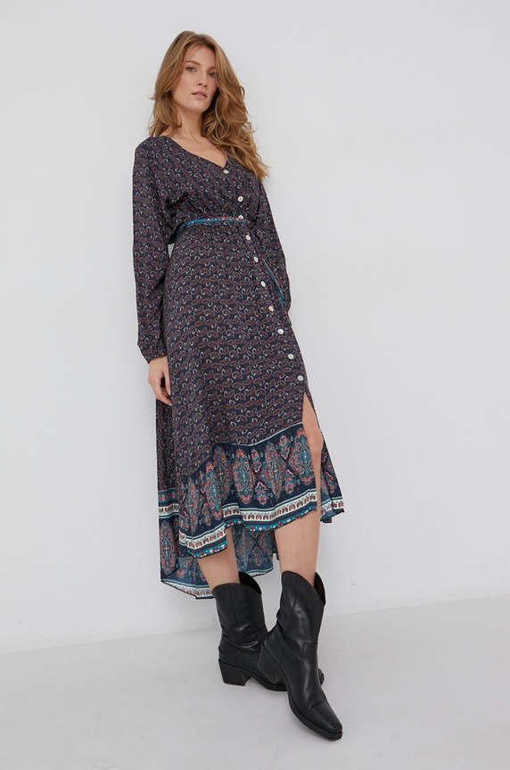 Answear Lab Sukienka granatowy 54.1KR