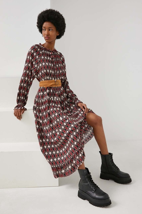 Answear Lab rochie rosu 38491D.PV496.1KR
